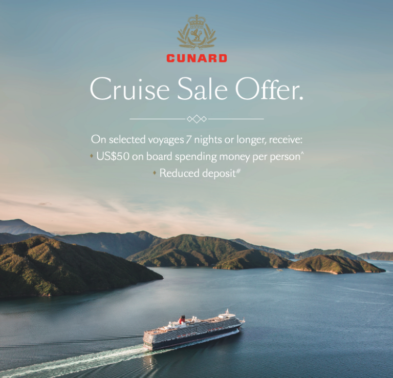Cunard Cruise Sale Week | Up to US$400 Credit