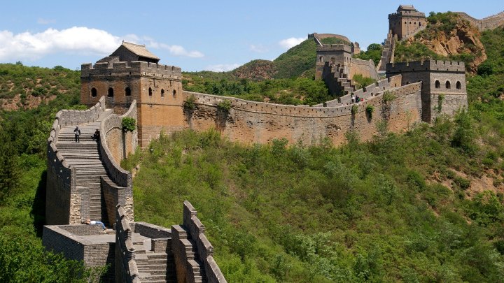 The Great Wall of China was third on the list.