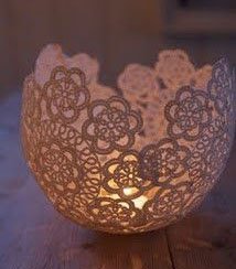 doily-tea-light-holder