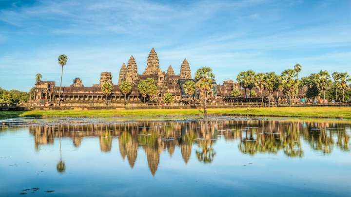 The stunning architecture at Siem Reap is a major drawcard for tourists.
