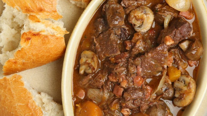 Slow cooker beef and red wine casserole - Starts at 60