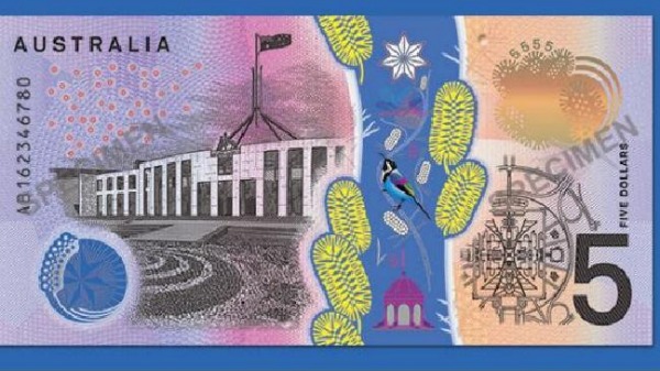 The back of the new $5 note.
