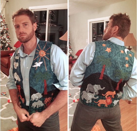 My 90-year Old Grandma Mailed A Homemade Vest For Me To “Wear To Parties”. Source: Boredpanda 