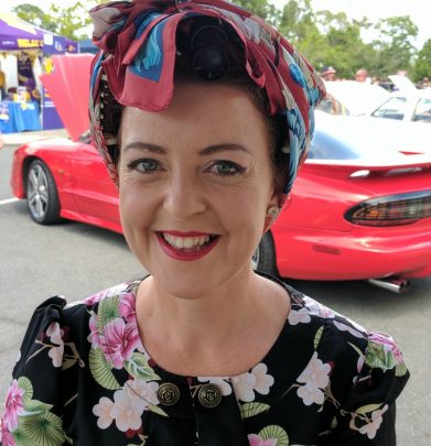 Crystal Brady shows off her 50s style makeover.