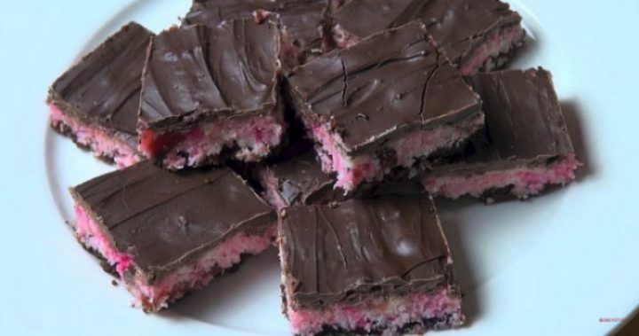The best cherry ripe slice - Starts at 60