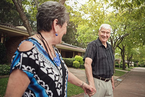 Don and Carolyn of Tarragal Glen Retirement Village.