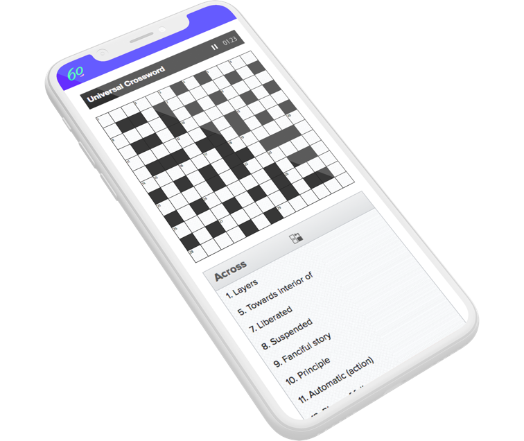 Crossword - starts at 60