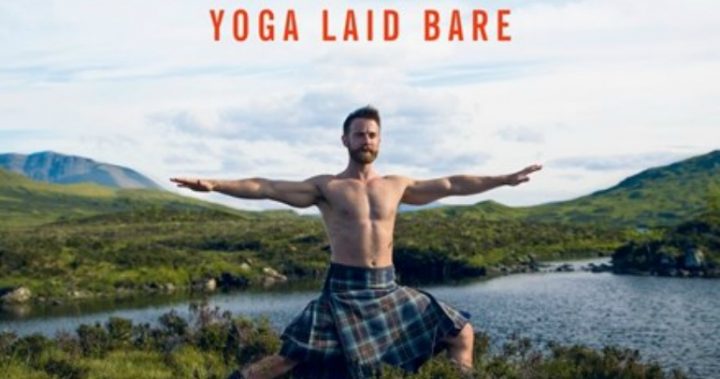 Detail from cover of Kilted Yoga