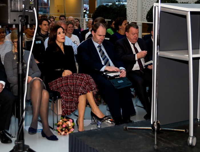 Princess Mary towered in sky high heels. Source: Getty.