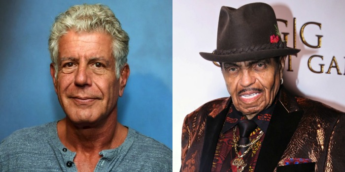 Anthony Bourdain (left) and Joe Jackson (right) passed away in June. Source: Getty.
