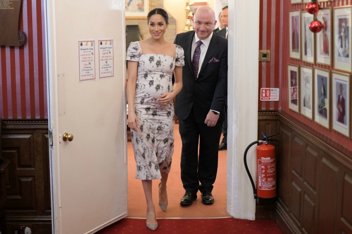 Meghan opted for a pretty floral dress. Source: Getty.