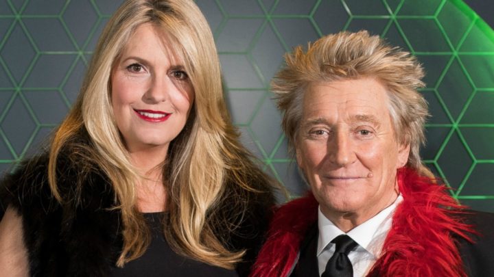 Rod Stewart and Penny Lancaster cosy up as they celebrate the singer’s ...
