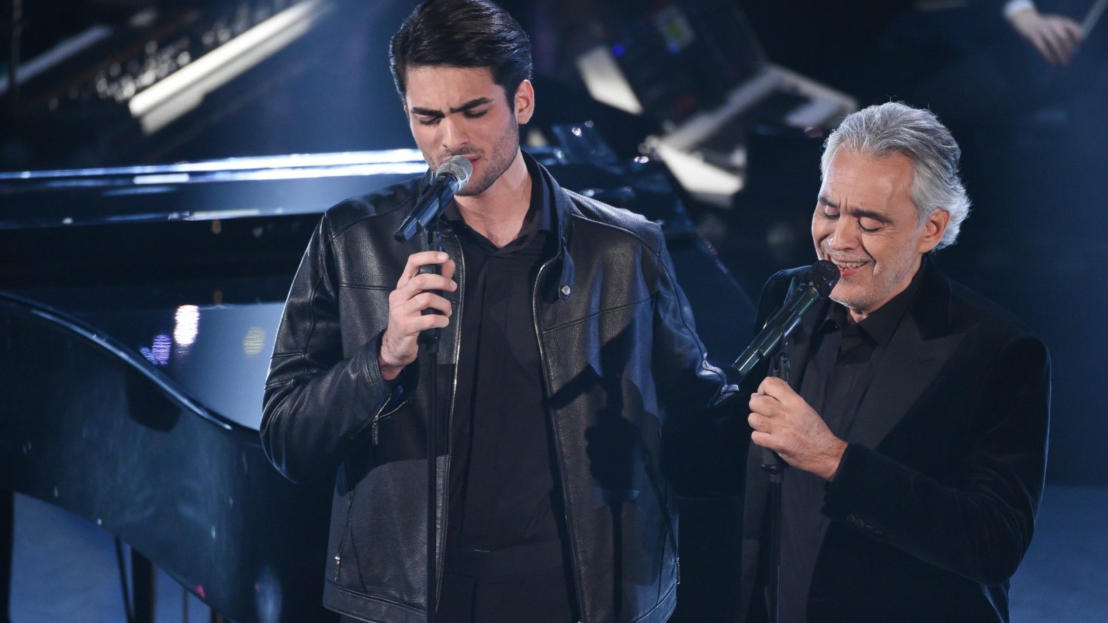 Andrea Bocelli and sons Amos and Matteo ANDREA BOCELLI WITH HIS