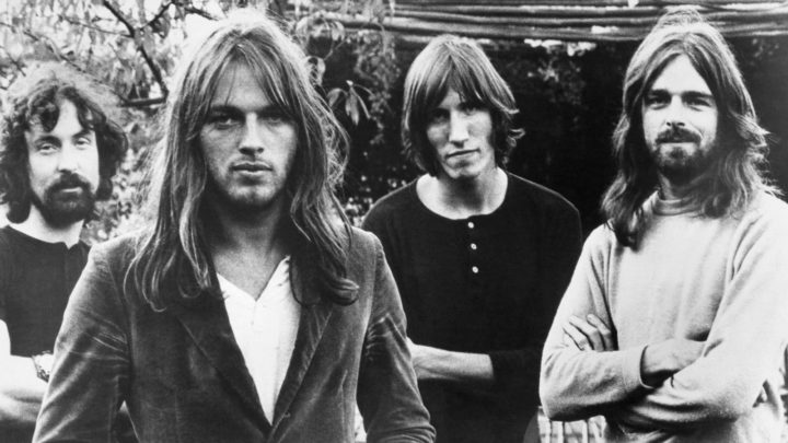 ink Floyd, (L-R: Nick Mason, Dave Gilmour, Roger Waters and Rick Wright) pose for a publicity shot circa 1973. Source: Getty Images