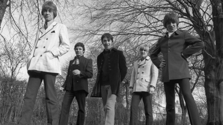 Dick Diamonde, Henry 'Snowy' Fleet, George Young, Harry Vanda and Stevie Wright of The Easybeats pose for a group portrait. Source: Getty Images