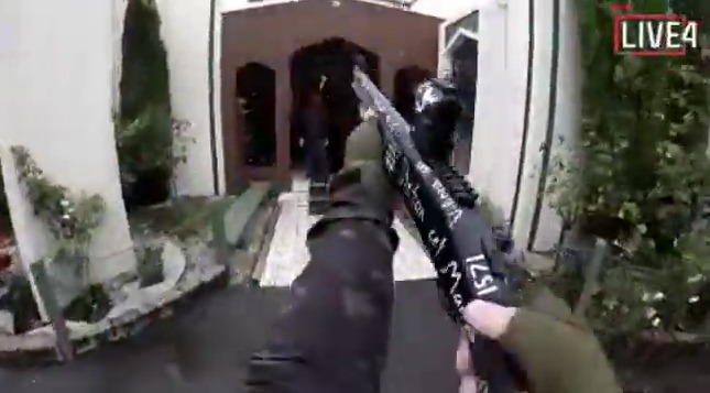 A video of the shooting at the mosque is circulating online.