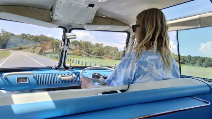 "He's a Blonde-Headed Stompie-Wompie Real Gone Surfer Boy" ... Travelling by Kombi around the Sunshine Coast hinterland thanks to Creative Tours and Events. Source: Robyn McCoy