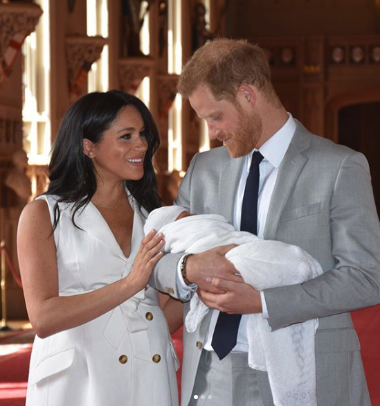 The couple looked delighted to show off their baby boy. Source: Instagram/Royal Family.