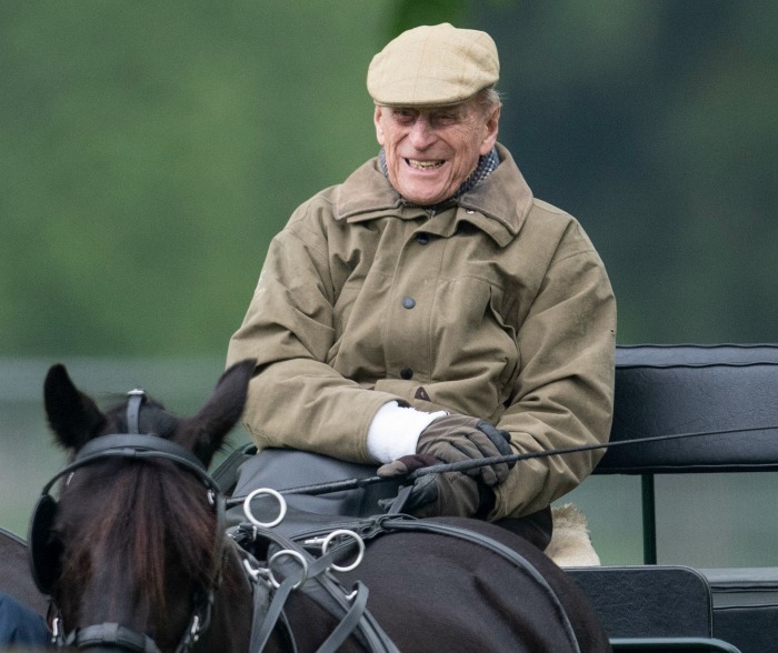 Prince Phillip proudly watched granddaughter Lady Louise compete at the Royal Windsor Horse Show.