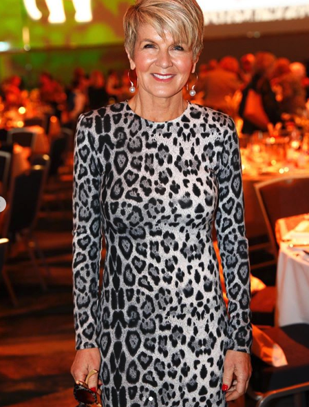 Julie Bishop looked beautiful in the bold dress. Source: Instagram/Julie Bishop.