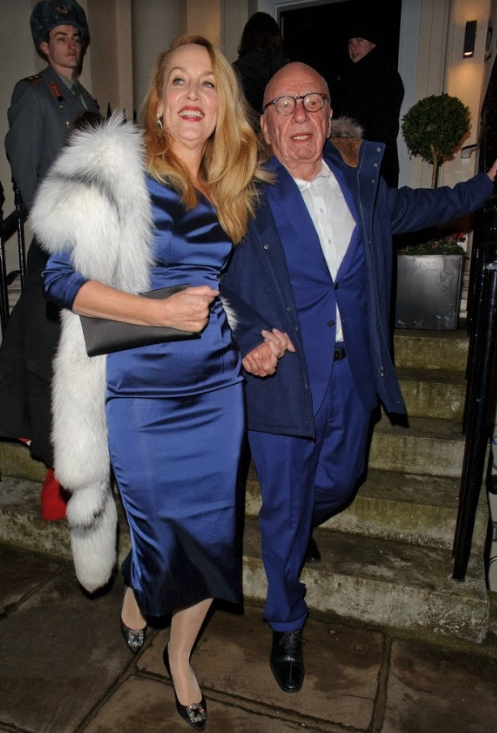 Jerry Hall is married to Rupert Murdoch. Source: Getty.