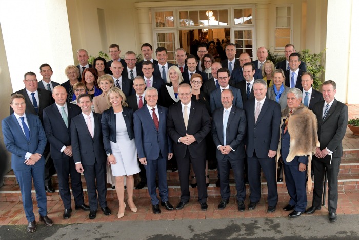 The cabinet maintained record numbers of seven women. Source: Getty.