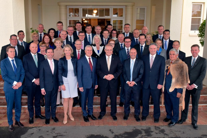 The Governor-General swore in the new cabinet and ministry in Canberra this week. Source: Getty.