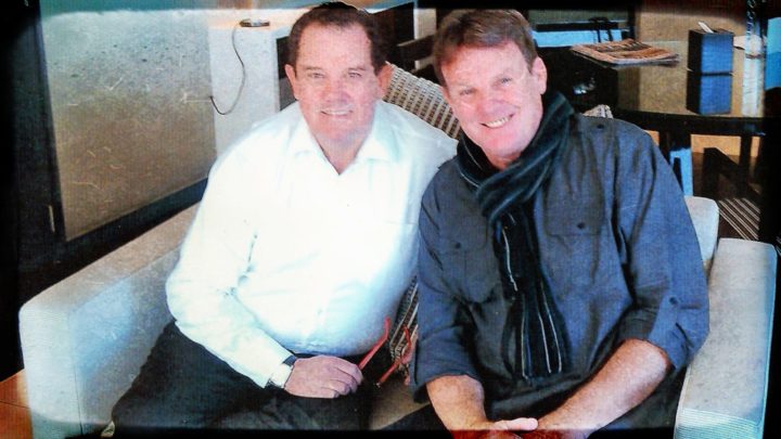 Peter Keogh, right, with long-time friend and Australian musical producer John Frost. Source: Peter Keogh