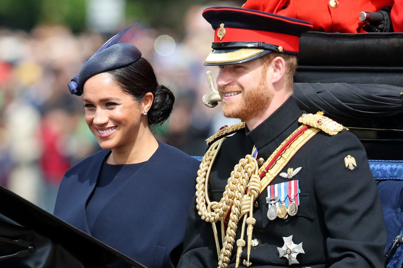 Meghan Markle and Prince Harry at Trooping the Colour