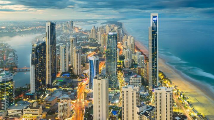 Gold Coast, Australia at sunset. Source: Getty Images