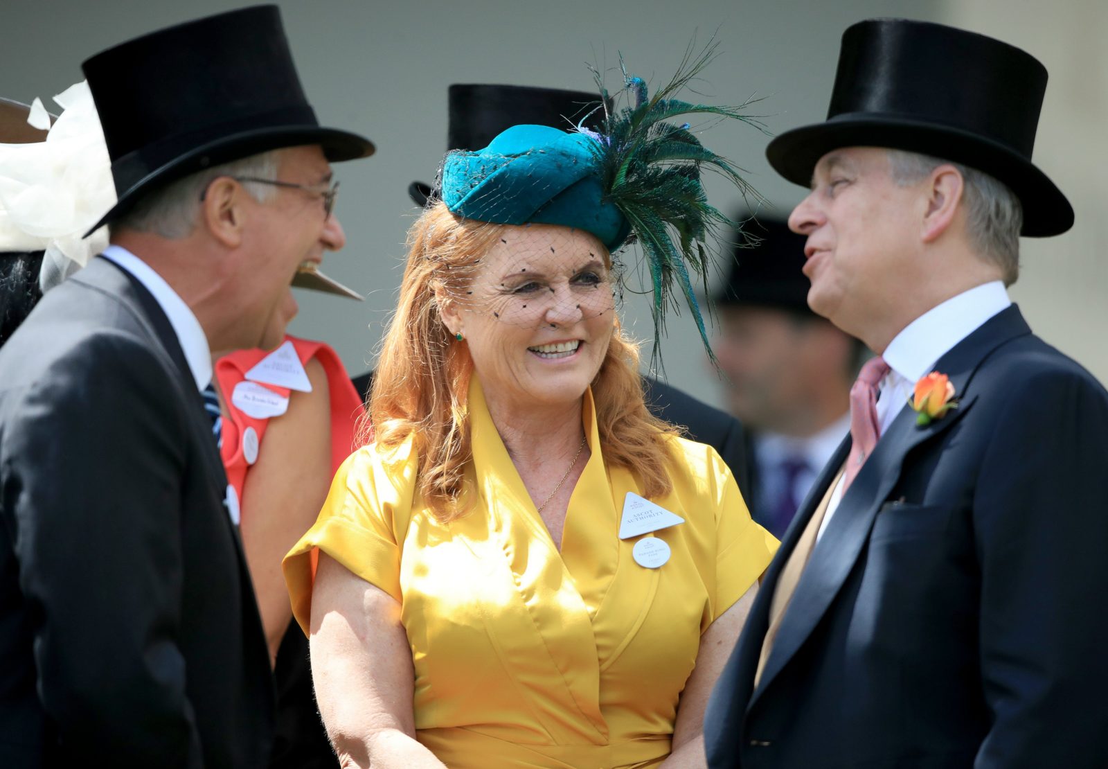 Sarah Ferguson and Prince Andrew shared a laugh together. Source: Getty.