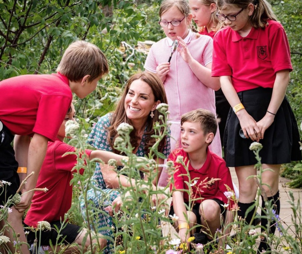 Catherine looked in her element with the kids.Source: Instagram/Kensington Royal.