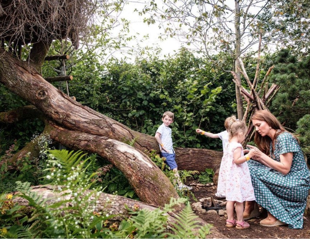 The kids had chance to explore the entire garden. Source: Instagram/Kensington Royal.