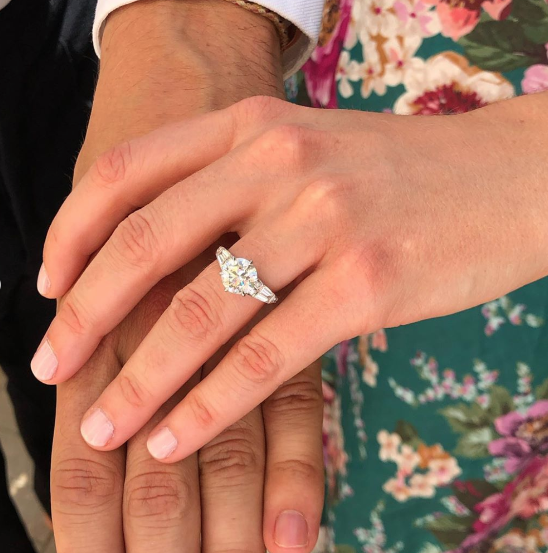 Princess Beatrice flashed her incredible ring in the photos. Source: Instagram/Princess Eugenie.