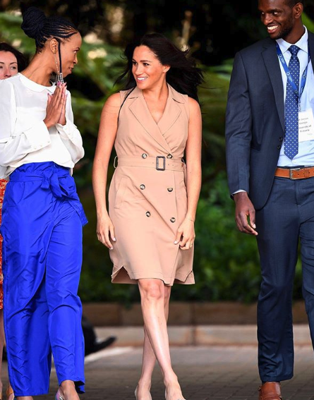 Meghan happily chatted to students and teachers at The University of Johannesburg. Source: Instagram/Sussex Royal.
