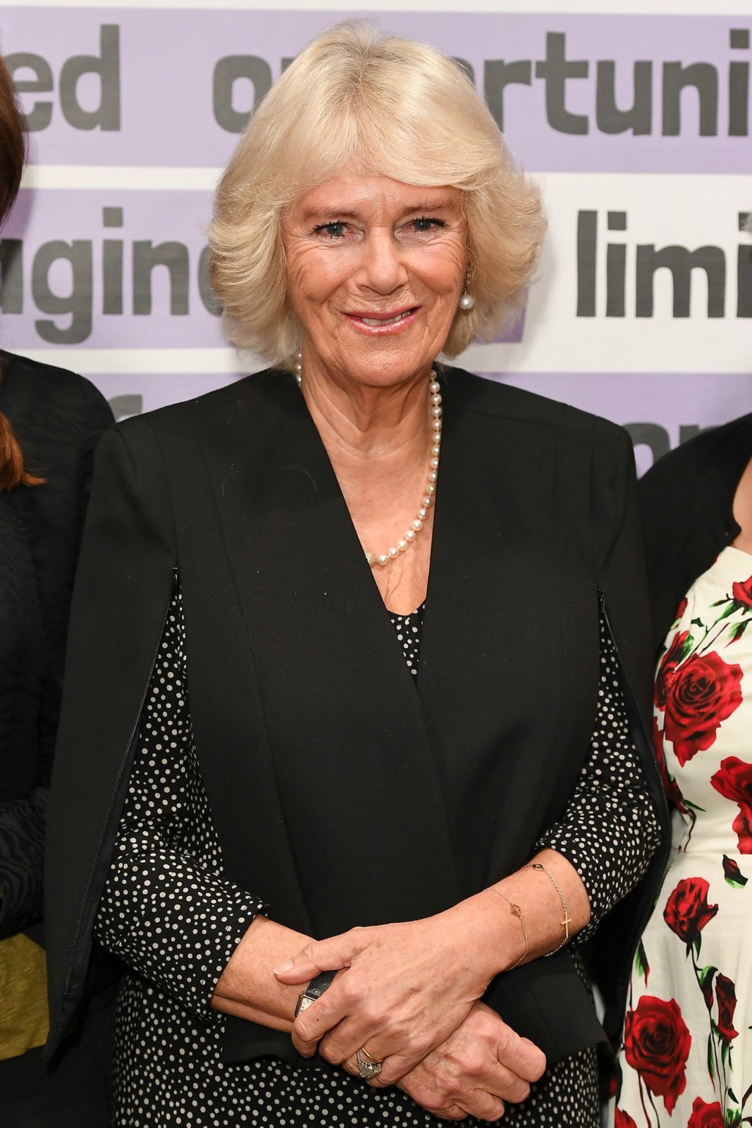 The Duchess of Cornwall looked in great spirits for the event in London. Source: Getty.