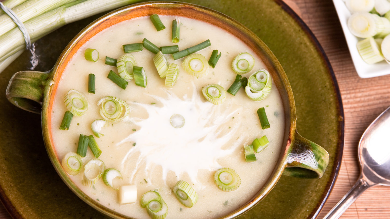 creamy potato and leek soup