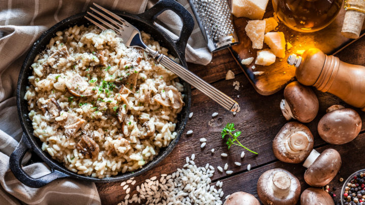 Quick and easy mushroom risotto - Starts at 60