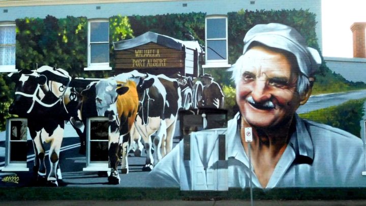 'Heesco Town' street art in Yarram