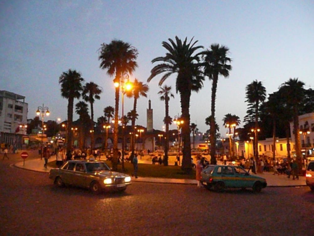 Tangier at night