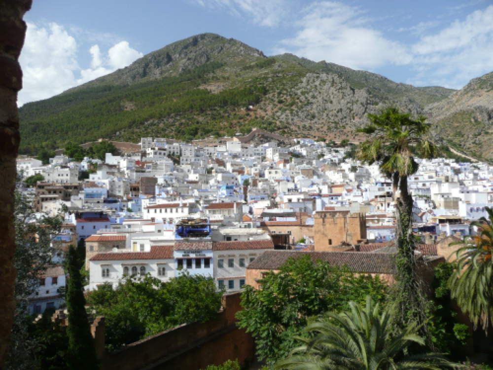 Chefchaouen from the Kasbah.