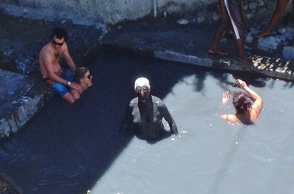 editHubby's mud bath