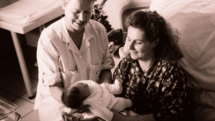 The midwife gave Mum her assurance that I was not going to have fame and fortune but just have a “lucky” life. Source: Getty (note: models posed for photo.)