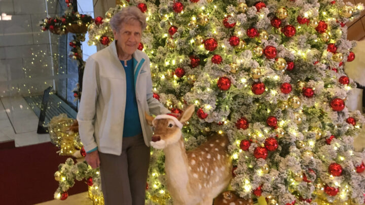 Wendy Portlock's late mother-in-law in December 2019. Source: Wendy Portlock