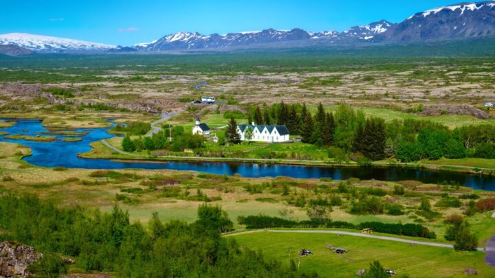 Þingvallavatn is a rift valley lake in southwestern Iceland. Source: Getty Images