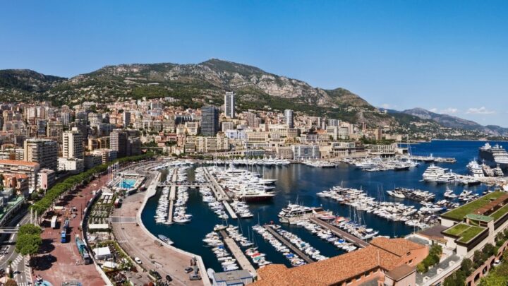 The Port Hercule and Montecarlo from Monaco Ville. Source: Getty Images