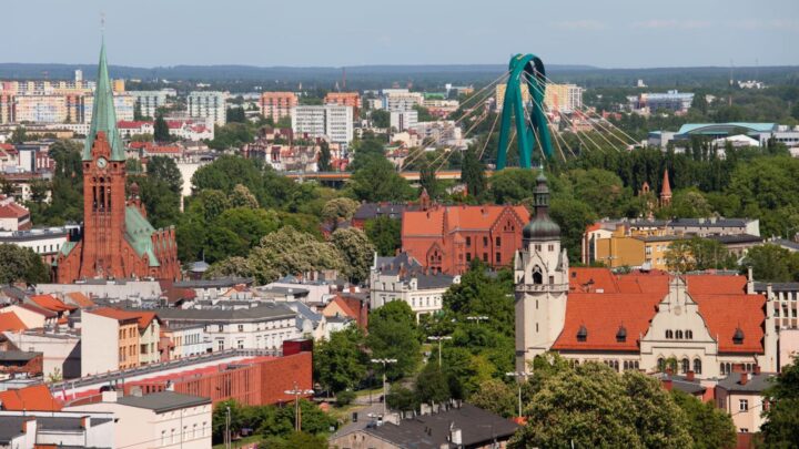 City of Bydgoszcz in Poland, downtown cityscape. Source: Getty Images