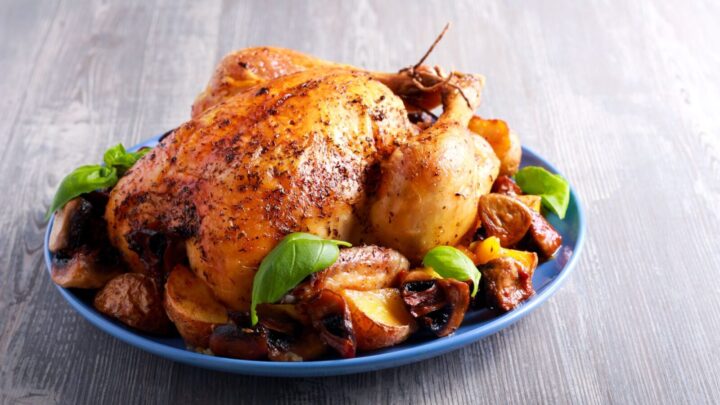 Superb lemon and oregano roast chicken - Starts at 60