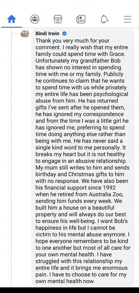 comment Facebook post