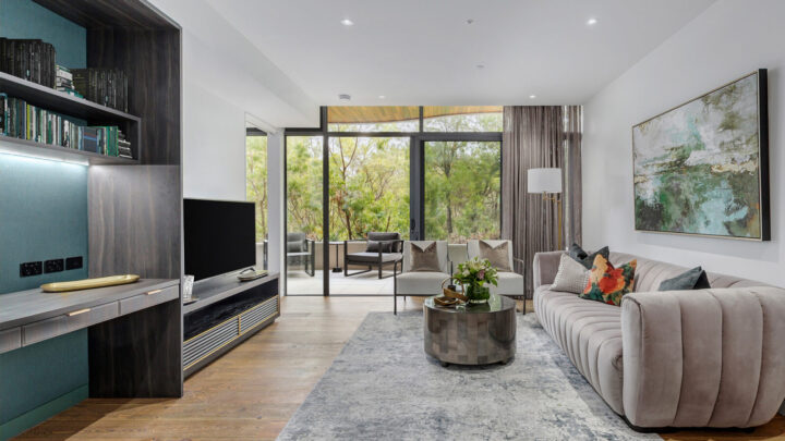 Living area of new Morgan Glen Iris apartment